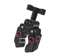 Fonowx Camera Clamp Mount Morsetto Presa Supporto Staffa Bloccaggio Compatto Lega di Alluminio con Pad Antiscivolo Impugnatura a Punti di Fissaggio Multipli, Nero