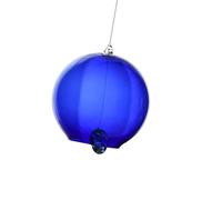 Fonowx Campanella a Decorativa Campana di Vetro Giapponese Ornamento Sonoro Fabbricata in Vetro Borosilicato Resistente Adatta per La Decorazione del, Blu Scuro