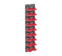 Fonowx Cappelliera Cappelli Organizzatore Berretti Porta Cappelli Rack Parete in PP Robusto Funzione Multipla Adatto per Da Letto Corri, Rosso