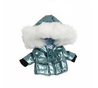 Fonowx Cappotto Bambola Giacca Cotone Piumino Miniatura Imbottito con Cappuccio Morbido per Bambole da Collezione Abbigliamento Adatto per Scena Inverno Regali, Verde
