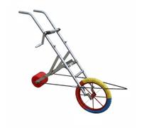 Fonowx Carrello Avvolgitubo per Irrigazione Avvolgitore a Manovella Carrello con Ruote Bobina per Tubo Supporto Irrigazione Portatile Struttura in Metallo
