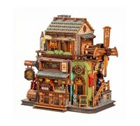 Fonowx Casa Delle Bambole da Realistico | Sensore a Sfioramento Ingrato, Modellino di in Legno, Modellismo, l, Esposizione
