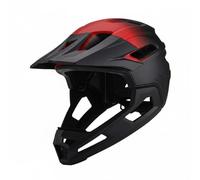 Fonowx Casco Protettivo per Adulti Composto da Nucleo Polistirene Espanso E Calotta PC Guardia Modulare Avanzata Adatto per Ciclismo Downhill Trail Sportivo Uso Quotidiano, Nero-rosso Sfumato, L