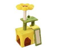 Fonowx Centro attività per Gatti con Albero Verticale da Arrampicata per Interni per l'inverno, Grazioso Letto per Gatti, Tiragraffi per La Casa