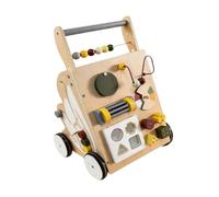 Fonowx Centro Attività Walk With Wheels Giocattolo Educativo per Bambini Piccoli con Base Stabile a Ruote Movimento Silenzioso Adatto per