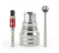 Fonowx Chiave Regolabile per Bulloni con Cricchetto Set Utensile Portatile Adattatore Estensione Manico Ergonomico Corpo in Acciaio Temprato per Riparazioni Meccaniche