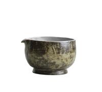 Fonowx Ciotola da Matcha in Ceramica Ciotola da Servire Scodella Tazza con Beccuccio E Superficie Testurizzata Effetto Piede per Stabilità Adatta a Preparazione Del Tè Tavola Casa