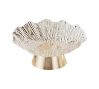 Fonowx Ciotola Frutta Decorativa Lavabile Cestino Frutta con Fori di Drenaggio Vassoio Porta Pane Snack in PET PP Contenitore Torte con Piede Design Semplice, Bianco