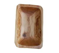 Fonowx Ciotola Rettangolare per Frutta in Stile Rustico Giapponese, Vassoio Decorativo in Legno Massello, Style C