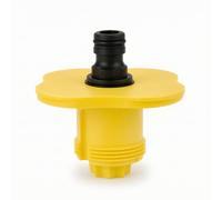 Fonowx Connettore di Carico Acqua per Coperta con Raccordo a Spinta in Plastica Nero E Giallo per Serbatoio Idrico Adatto per Imbarcazioni Nautiche