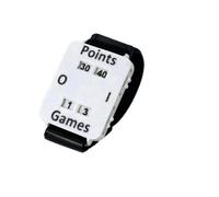 Fonowx Contatore da Polso per Tennis Regolabile, Bianco | Portatile, Chiaro, Accessorio, per Partite, Giocatori di paddle