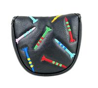 Fonowx Copertura Protettiva per Putter da Golf, Elegante E Portatile, Ideale per I Golfisti - Il Regalo Perfetto per Ogni Appassionato di Golf, Mezzo Cerchio Nero