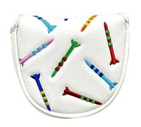 Fonowx Copertura Protettiva per Putter da Golf, Elegante E Portatile, Ideale per I Golfisti - Il Regalo Perfetto per Ogni Appassionato di Golf, Mezzo Cerchio Bianco