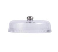 Fonowx Cupola Trasparente per Torte Copritorta, 28 8 Cm, Copertura Per Alimenti A Cupola, Stile Moderno E Minimalista, Colore Argento