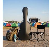 Fonowx Custodia Chitarra Acustica Custodia Rigida Custodia Morbida Borsa Strumenti Involucro Protettivo con Tracolle Regolabili E Maniglia Laterale, 39 Pollici