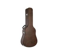 Fonowx Custodia Chitarra Classica Custodia Rigida Custodia Strumento Custodia Trasporto con Costruzione in Tessuto Poliestere E, Custodia Per Chitarra In Pelle PU Marrone Vintage Con Spallacci