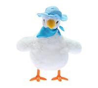 Fonowx di Peluche Elettrica con Funzione Musicale, Giocattolo Oscillante con Luci E Suoni per L'educazione Prescolare, La Casa E Le Feste per Bam, Bianco