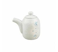 Fonowx Dispenser Ceramica per Ciotola Versatrice Bottiglia Condimenti con Dosatore Preciso E Chiusura Protettiva Decorazione Smaltata Adatto per Casa Locale Sushi Caffè, Cento Punti Dipinti