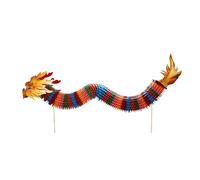 Fonowx Dragon Dance Paper 3D Drago di Carta di Capodanno Cinese Giocattoli di Drago di Carta Fatti a Mano per Ufficio, 3M