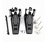 Fonowx Drum Pedal Doppio Pedale Cassa Batteria Pedale Grancassa Pedale Battente a Due Pedane E Doppie Mazze Controllo Preciso E Risposta Rapida Alluminio