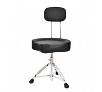 Fonowx Drumhocker Antiscivolo Seduta Robusto Sgabello per Percussionisti, Sale di Prova, Nero