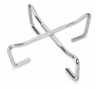 Fonowx Dutch Oven Rack Supporto Pentola Cavalletto Solleva Coperchio Griglia Portatile Richiudibile in Ferro Verniciato per Cucina da Campo Campeggio Trekking Picnic, Argento