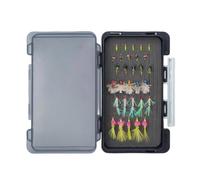 Fonowx Esche Pesca Kit Assortito Esche Artificiali Ami Attiratore Scatola Compatta con Rigido E Schiuma in Acciaio al Carbonio per Fiume E, Misto TZ004