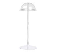 Fonowx Espositore per Cappelli da Banco con a Cupola E Sostegno per in Acrilico con Colonna Centrale E Base Adatto per Boutique Camerini E Casa, 40cm