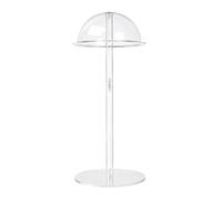 Fonowx Espositore per Cappelli da Banco con a Cupola E Sostegno per in Acrilico con Colonna Centrale E Base Adatto per Boutique Camerini E Casa, 33cm