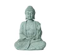Fonowx Figurina di Buddha in Resina Sintetica Sereno Statua di Buddha Seduto Compatto Statuetta con Base Stabile per Spazi Ispirati Maniera Orientale, Stile C
