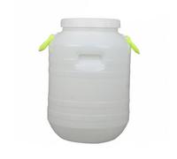 Fonowx Fusto Multiuso in HDPE Riutilizzabile | Alimentare, Botte da 25 Litri per Fermentazione, Extra Spesso, Contenitore con Manici l Trasporto, 48 Aperto