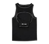 Fonowx Gilet da Allenamento per Lo Swing da Golf, Professionale, Resistente, Leggero, Traspirante, per La Correzione dello Swing, da Donna, Nero, S