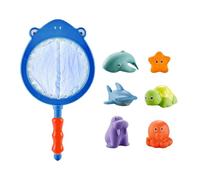 Fonowx Giocattoli Da Bagno, Gioco con Rete Da Pesca, Abilità Motorie Fini, Piscina D'acqua Multiuso, Giocattolo per La Pesca Degli Squali, Giocattolo per, con giocattoli di animali, Taglia unica