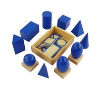 Fonowx Giocattolo Educativo con Blocchi Geometrici Tridimensionali Carte con Figure Piatte per Esercitazioni Pratiche di Confronto E Classificazione Adatto, Stile B