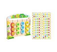 Fonowx Gioco di Puzzle Scorrevole per Abbinare I Colori, Tabellone di Smistamento, Giocattolo Educativo, Puzzle in Legno per La Scuola, stile animale, Taglia unica