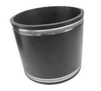 Fonowx Giunto Flessibile per Tubo in Gomma con Manicotto Flessibile Cuffia Antipolvere Fascetta Acciaio Compresa Facile Da Installare Adatto per Impianti Dom, 40mmx50mmx90mm