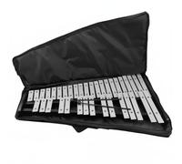 Fonowx Glockenspiel a Percussione Metallofono Xilofono Tastiera Studenti 37 Note Cromatiche Barre in Alluminio Tono Definito Telaio Stabile con Mazzuole, Senza Supporto