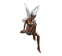 Fonowx Incantevole Statua di Il Giardino, Ornamento Magico in Resina, Beige