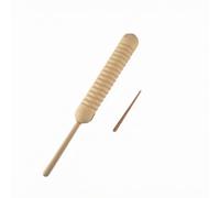 Fonowx Legno Guiro con Manico Liscio E Corpo Cilindrico Scanalato per Produzione di Suoni Ritmici Adatto per Insegnamento le E Esercitazioni di Percussione con Bacchetta