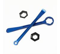 Fonowx Leva Smonta Copertoni con Attacco a 32 Mm E Inserti 22 Mm in Alluminio di Alta Resistenza per Riparazione Rapida Ruote E Veicoli Fuori Adatta Emergenza,
