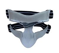 Fonowx Maschera Protettiva Naso Basket Maschera Facciale Maschera Maschera Regolabile Materiale PC Ergonomico per Protezione Naso Adatta a Ragazzi S, Nero Bianco, 15,5 cm x 9,5 cm