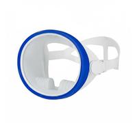 Fonowx Maschera Subacquea Maschera Occhialini Visiera Schermo Facciale con Lente in Vetro Temperato Trasparente E Trattamento Antappannamento Struttura in PC , Blu