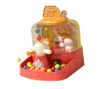 Fonowx Mini Gioco Arcade Elettronico, Gioco di Lancio Degli Anelli, Gioco con La Palla, Giocattolo per Bambini in Età Prescolare, Maschi E, Rosso, Taglia unica bambino