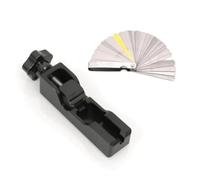 Fonowx Misuratore Gioco Candele Robustezza Elevata con Corpo Metallico Lungo E Canale di Lavoro Benzina Adatto per Assistenza Veicoli, Nero, Include Lo Spessimetro