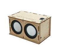 Fonowx Modello di Altoparlan da Montare Creativo Progetto Scientifico con Altoparlanti Frontali Circolari Compatto per Spazio Artistico
