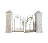 Fonowx Modello di Cancello in Miniatura in Resina per Diorama, Cancello per Micro Paesaggio, Accessori per Modellismo Ferroviario, Kit Non Verniciato, Adatto