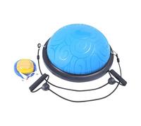 Fonowx Palla da Equilibrio Semisfera Instabile Palla per Esercizi Attrezzo per Ginnastica con Bande di Resistenza Integrate Adatta per Squat Affondi E, Blu