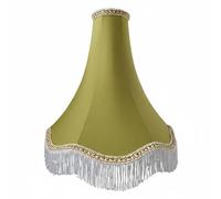 Fonowx Paralume in Tessuto Paralume Lampada Coprilampada Schermo Lampada Cappello Lampada con Tessuto Che Diffonde La Luce E Frange Classiche Adatto per, Grande Paralume Con Attacco E27