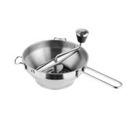 Fonowx Passaverdure con Piastra Forata Rimovibile Robusto Passaverdure in Acciaio Inox Intercambiabile Schiacciapatate Manuale per Cottura Quotidiana, L