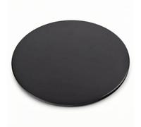 Fonowx Pietra per Pizza Tonda Pietra Refrattaria Piastra Cordierite Piano Basso Profilo Superficie Ampia Crosta Croccante Adatta a Cottura Pane Biscotti Torte Classiche, Nero, 33CM Piastra Singola